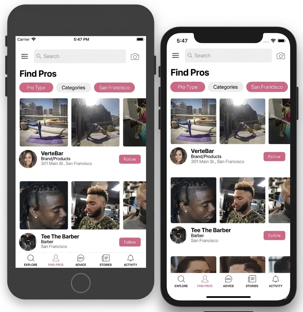 React Native beauty app