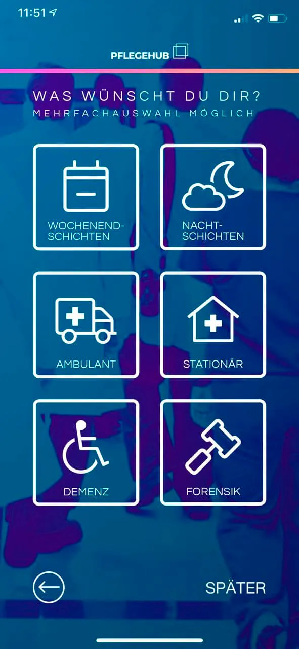 Pflegehub - All-embracing registration process