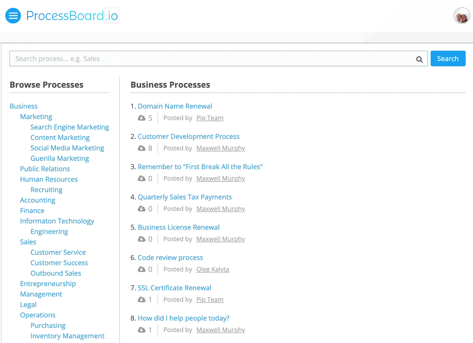ProcessBoard - Library