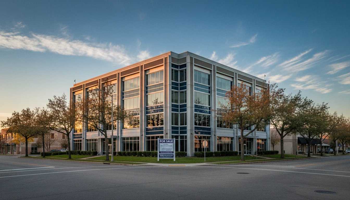 Commercial real estate property representing commercial mortgage lending market